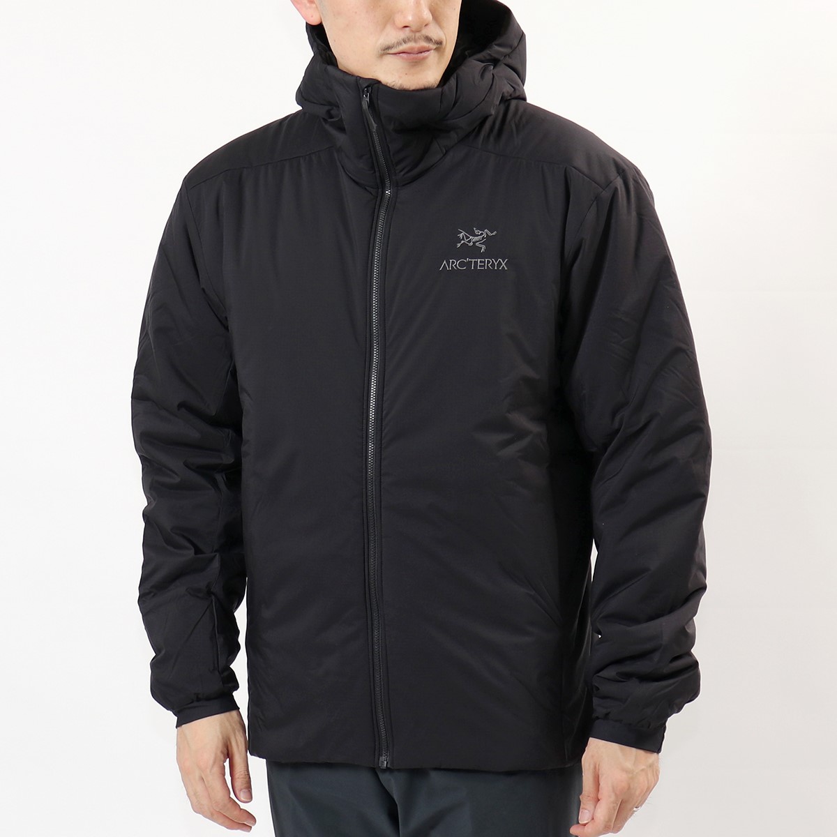 ARCTERYX アークテリクス 24105 Atom AR Hoody アトム AR フーディ 中綿ジャケット スタンドカラー ナイロン ブルゾン Black メンズ