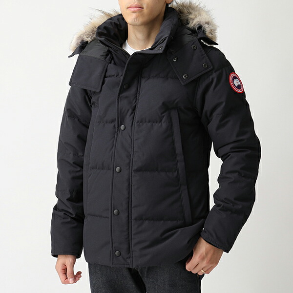 冬バーゲン コート ジャケット コヨーテファー Parka Wyndham 3808m カナダグース Goose Canada フード付き メンズ 67 Navy Marine コート ダウンジャケット Sorif Dk