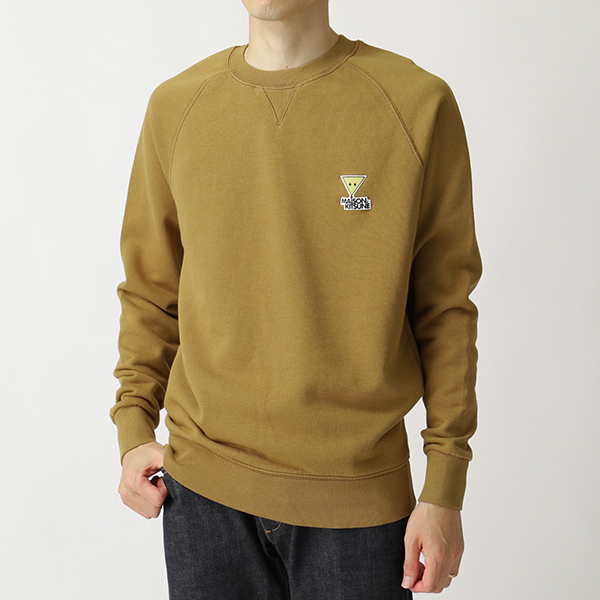 新色登場 Maison Kitsune メゾンキツネ Dmkm0001 Triangle Fox Patch スウェットシャツ トレーナー Camel メンズ 工場直送 Www Lector Com Br