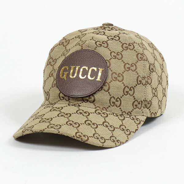 楽天市場 Gucci グッチ 4hg62 2565 オリジナルggキャンバス レザーロゴパッチ ベースボールキャップ 帽子 メンズ インポートセレクト Musee