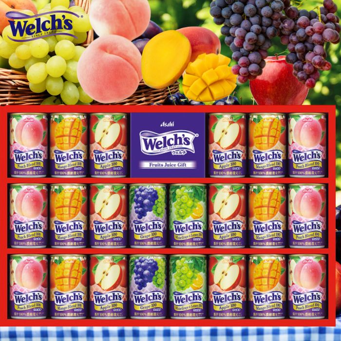 welch's（ウェルチ）他ジュース、菓子詰め合わせ（どらみちゃん） 楽天市場】ウェルチ ジュース 100％ 果汁ギフト WS20 14本入り