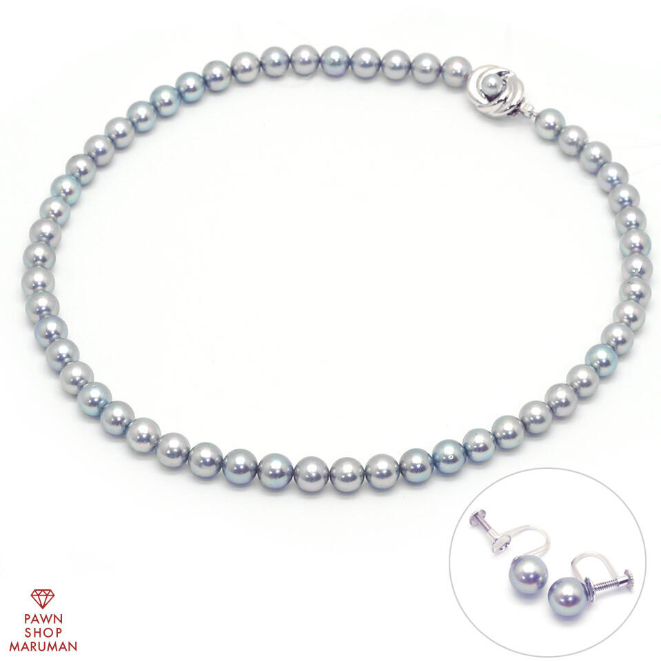 花珠級大珠✨TASAKI 9mm ナチュラルあこやパール真珠ネックレス43cm