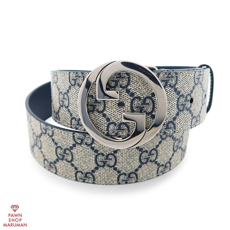 美品 GUCCI ベルト GGスプリーム インターロッキングGバックル GG柄 楽天市場】GUCCI グッチ GGスプリーム インターロッキング G