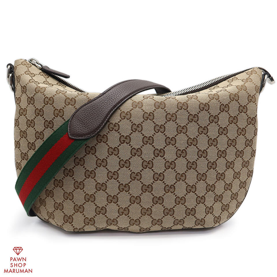 GUCCI ホーボー　ナイロン　レザー　バッグ　GG グッチ 11980424.jpg