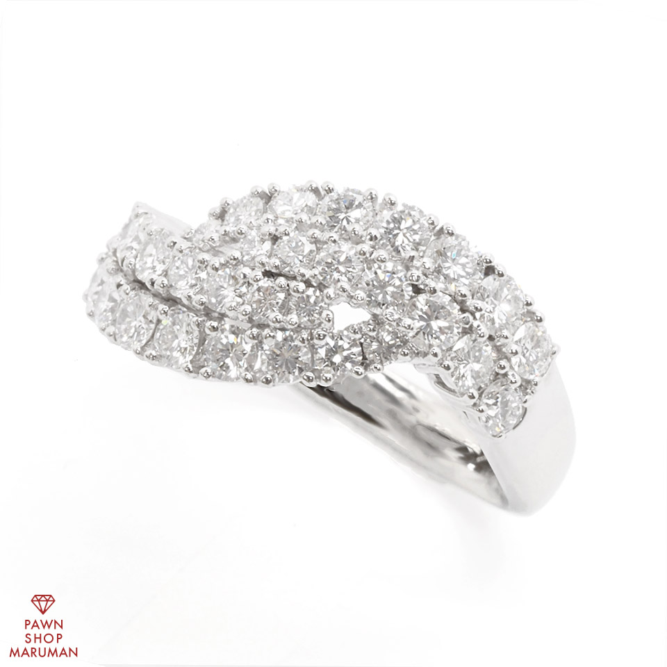 ダイヤモンドリング Pt950 1.86ct #21 プラチナ 21号【送料無料】【中古】【レディース】【指輪】【ジュエリー】【ダイヤモンド】【ダイヤリング】【デザインリング】