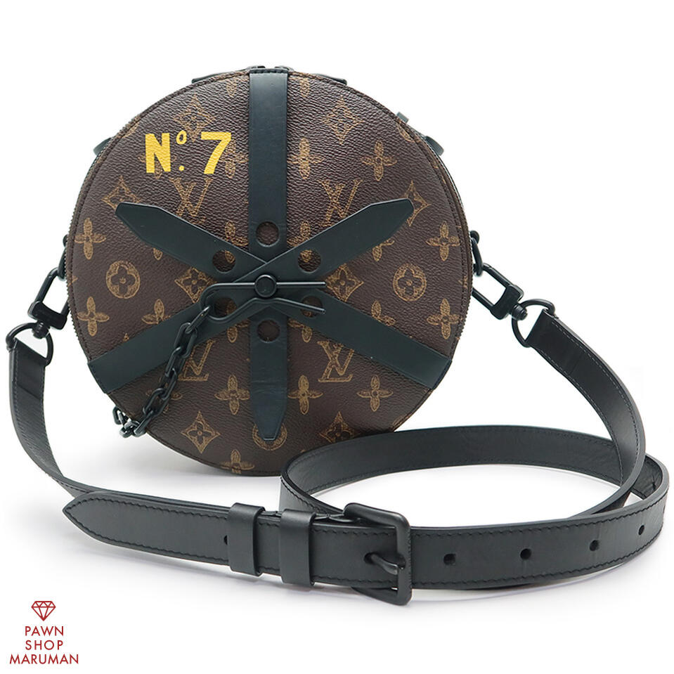 LOUIS VUITTON ルイヴィトン モノグラム(N°7) 車輪 ボックス席 M59706 モノグラム帆布×なめし革 モノグラム×黒いこと×黒いこと金具【貨物輸送無料】【中古】【メンズ レディース】【ハンドバック】【ショルダーバッグ】【ヴァージルアブロー】【2022春夏寄せあわせ】