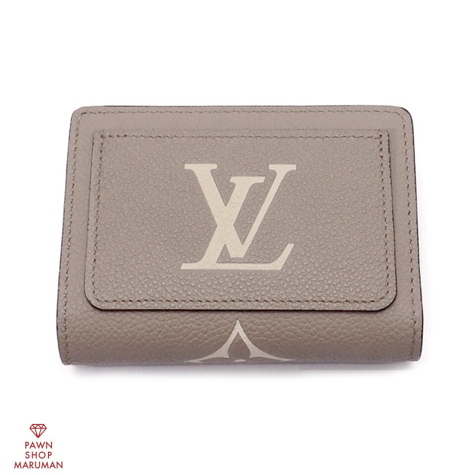 【極美品】ルイヴィトン モノグラム マヒナ ポルトフォイユ クレア ベージュ LOUIS VUITTON ルイヴィトン マヒナ ポルトフォイユクレア コンパクト