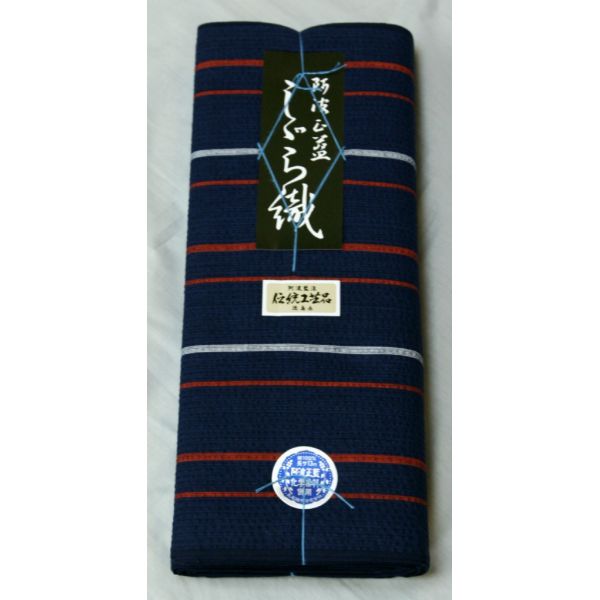 阿波しじら織 木綿着物 着尺 反物 No.043 送料無料 阿波正藍しじら織 伝統工芸品 全70柄以上 衣着物 浴衣