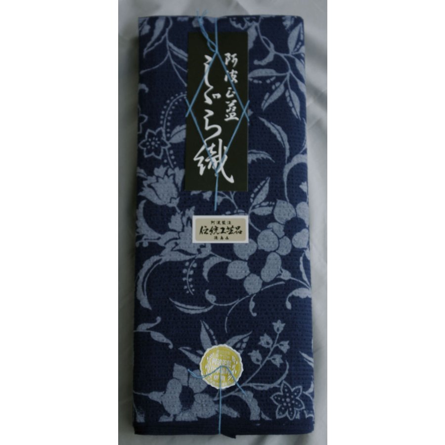 楽天市場】阿波しじら織 木綿着物 着尺 反物 No.308 送料無料 阿波正藍