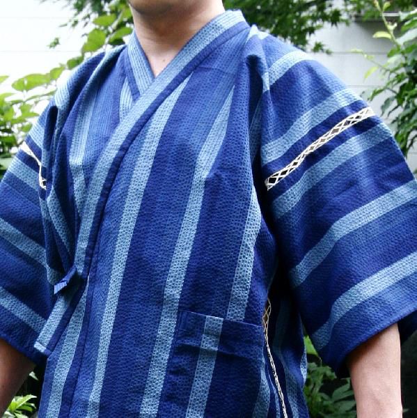 甚平 本場阿波しじら甚平 大人LL(012)本場阿波しじら織 伝統工芸品 父の日ギフト 贈り物 送料無料
