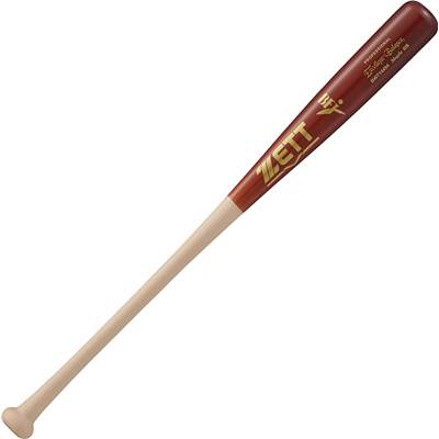 ゼット　ZETT　硬式木製バット　BFJマーク入り　エクセレントバランス　ハードメイプル　84cm900g平均　ナチュラル&times;薄ダーク　BWT14494｜マルゼンスポーツ