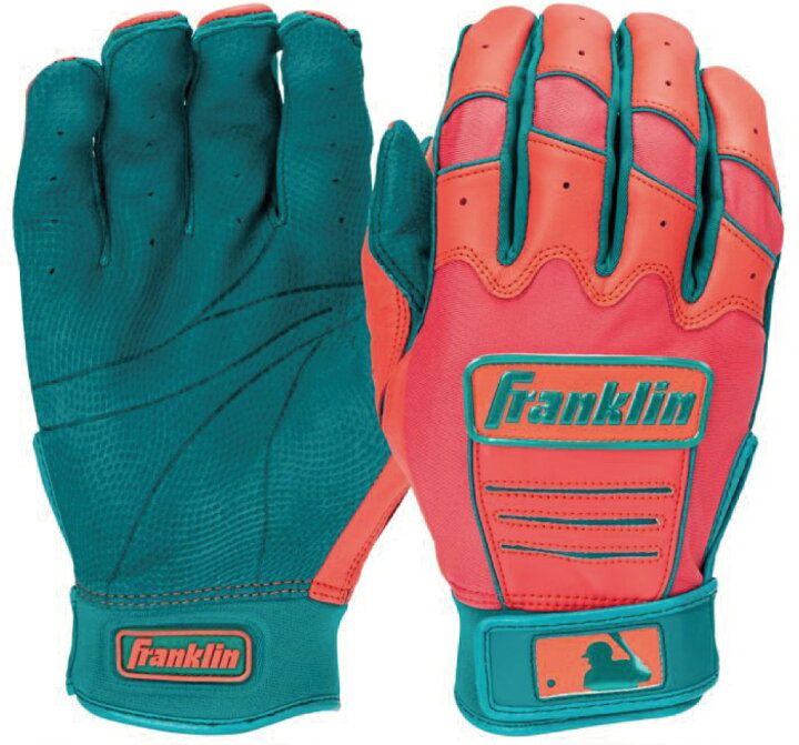 フランクリン　Ｆｒａｎｋｌｉｎ　送料無料　登録店限定商品　バッティンググローブ　CFX PRO　HI-LITE　TEAL/CORAL　両手用　20885