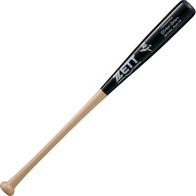 ゼット　ZETT　硬式木製バット　BFJマーク入り　エクセレントバランス　ハードメイプル　84cm880g平均　ナチュラル×ブラック　BWT14654