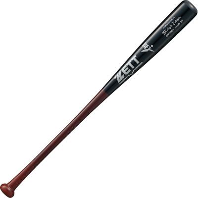 ゼット　ZETT　硬式木製バット　BFJマーク入り　エクセレントバランス　ハードメイプル　84cm880g平均　薄ダーク&times;ブラック　BWT14654｜マルゼンスポーツ