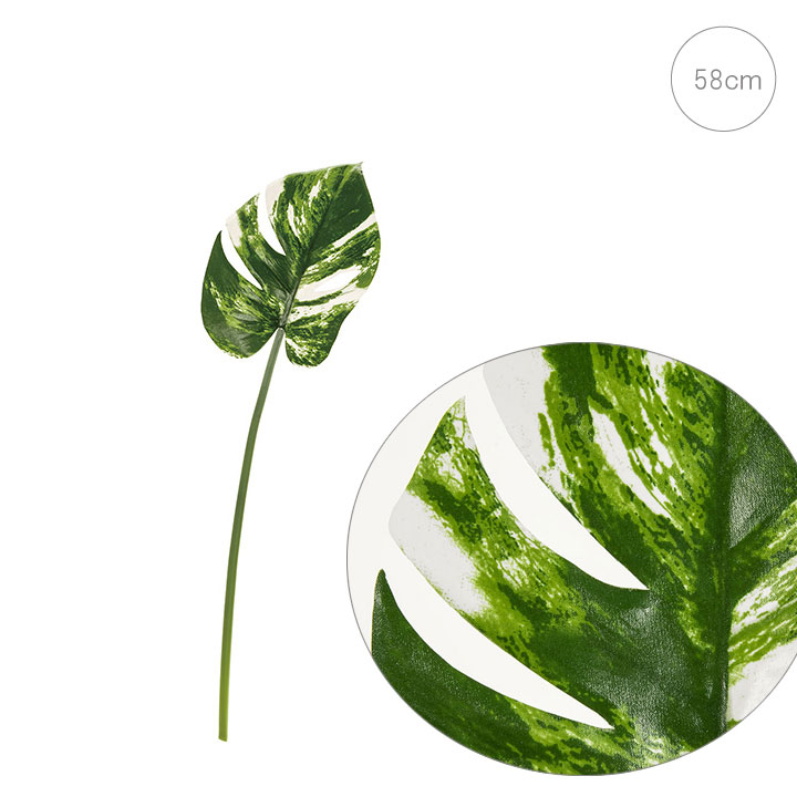モンステラ 斑入り 観葉植物 造花アレンジ 資材 グリーン 店舗装飾 造花 葉っぱ ディスプレイ アウトレット品