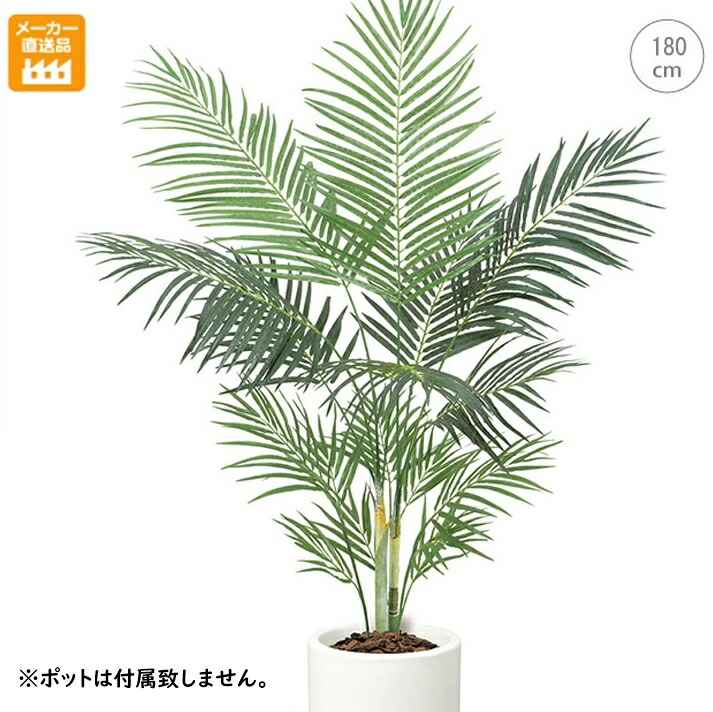 楽天市場 造花 観葉植物 送料無料 180ｃｍアレカパームツリー フェイクグリーン タヒチ 南国 夏 観葉植物 大型 インテリア 人工 模様替え おしゃれ モダン シンプル 店舗 ディスプレイ カフェ インダストリアル 倉庫 レンガ マリイソル楽天市場店