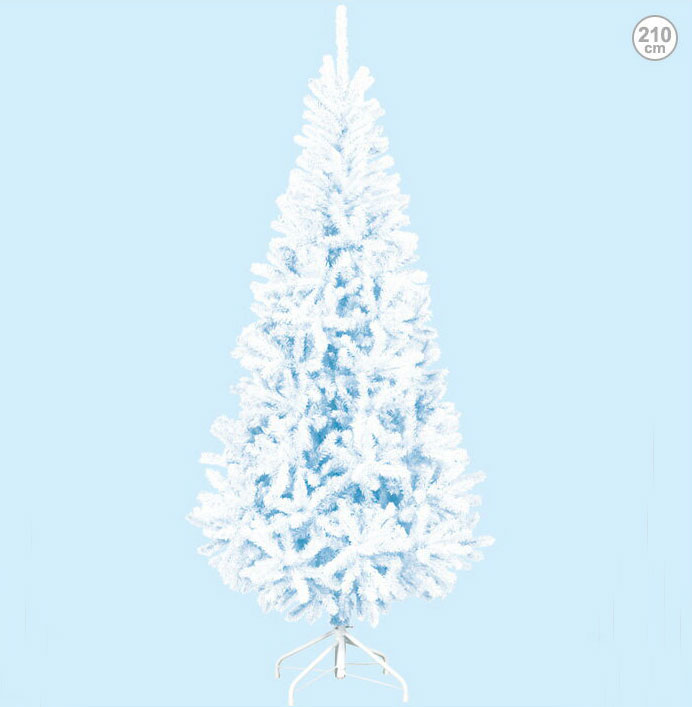 txm2023 防炎 210cmホワイトスリムツリー クリスマスツリー クリスマス デコレーション モチーフ ディスプレイ オーナメント  イルミネーション ツリー 白色 新版