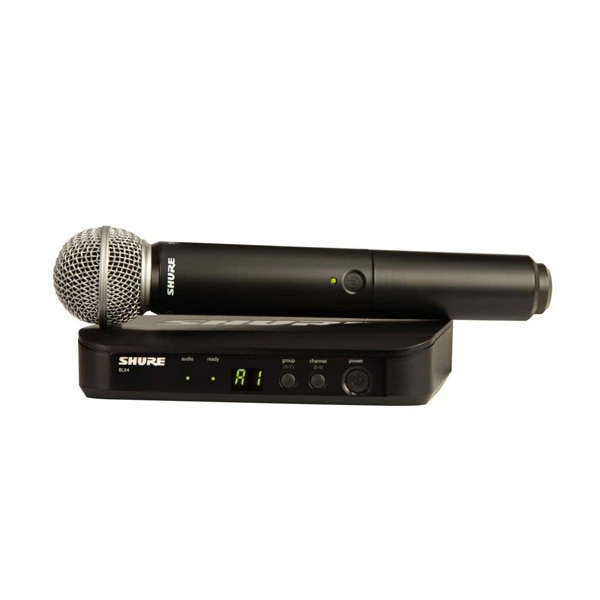 SHURE 『BLX24/SM58』据置型1ch受信機とSM58マイクヘッドのハンドヘルド型送信機をセットにしたパッケージ【在庫ありの場合1~3営業日で出荷可能】｜mask dB