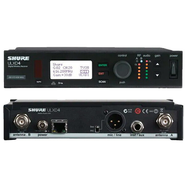Shure ULXD4 AB デジタルワイヤレスレシーバー　800Mhz帯 imgrc0097785398.jpg