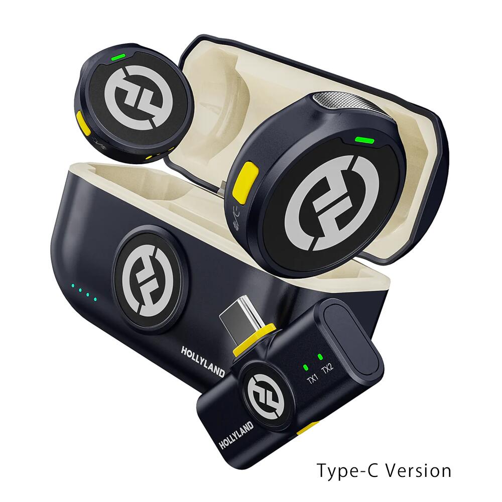 HollyLand 無線電話マイクロホン『Lark M2 USB Type-C』【店卸し資産ありの切っ掛け1~3取り引き日でさし出し能力のある】