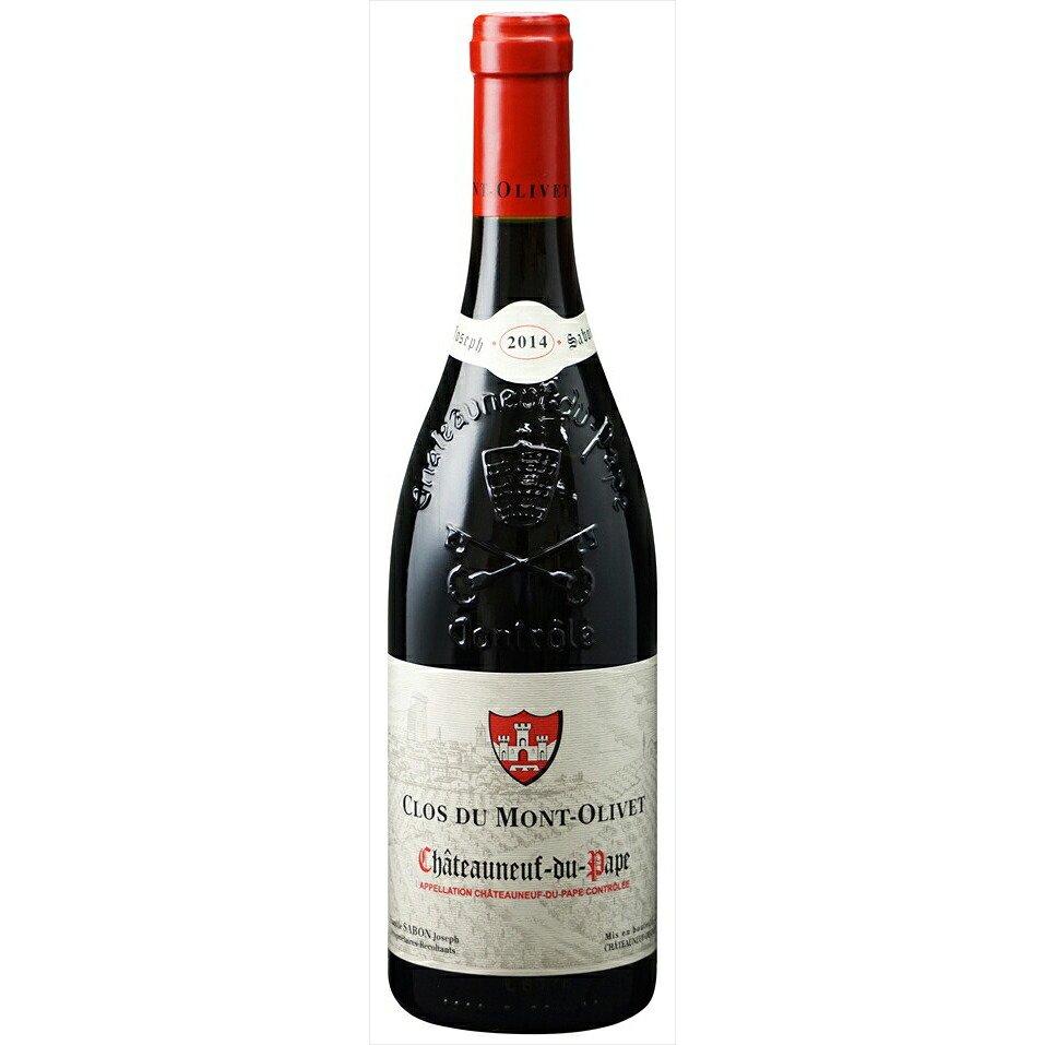 【6本~送料無料】 ◇[2018] シャトーヌフ デュ パプ ルージュ 750ml FC763【クロ デュ モン オリヴェ】 フランス コート デュ ローヌ フルボディ Ch&acirc;teauneuf du Pape Rouge ギフト 贈り物 お祝い お礼