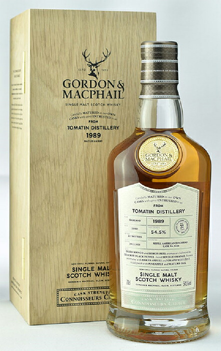 【ゴードン＆マクファイル】コニサーズチョイス トマーティン 32年 1989 54.5% 700ml スペイサイド シングルモルト Gordon & Macphail Connoisseurs Choice TOMATIN ギフト 贈り物 お祝い お礼
