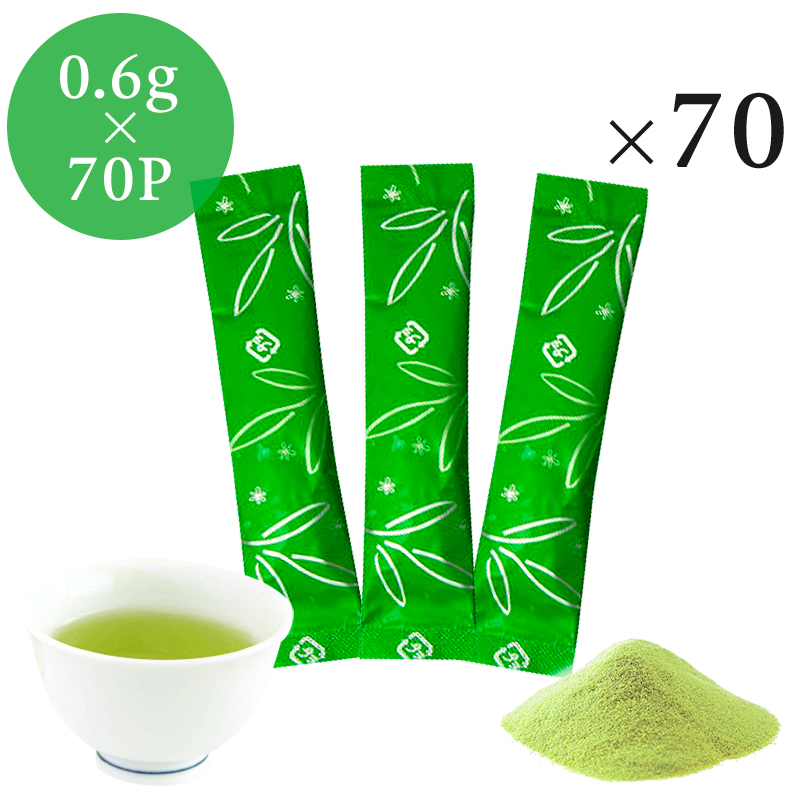 楽天市場 業務用インスタント煎茶 スティック 0 6g 70p 粉末茶 パウダー茶 粉末 インスタント茶 メール便送料無料 日本茶専門店松田園 楽天市場店