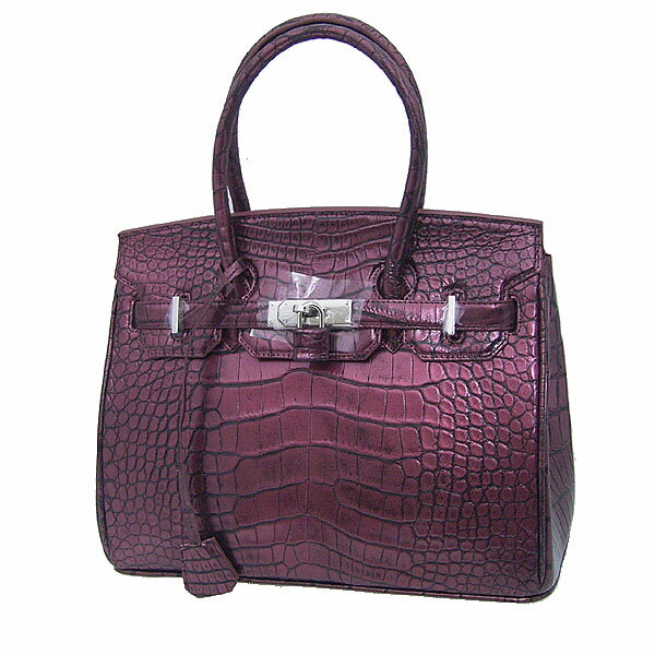 ハンドバッグ ヘンローン クロコダイル 30ｃｍ クロコダイル YB-2101 ワインレッド 【SS】 108,900円