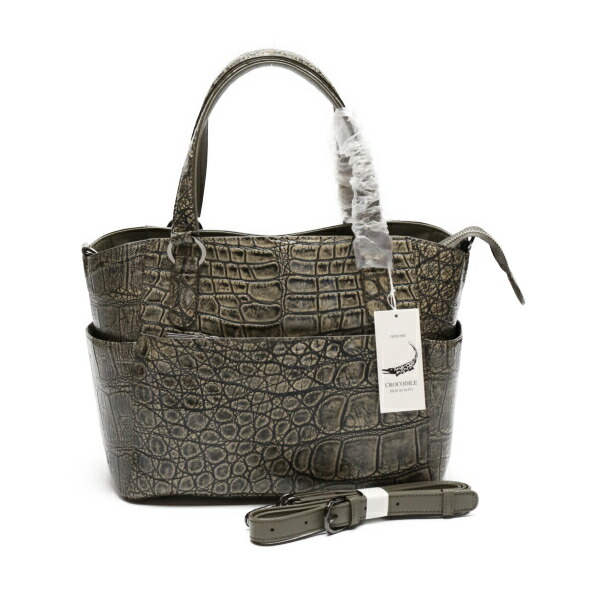 楽天市場】クロコダイル CROCODILE ハンドバッグ 2WAY ショルダー