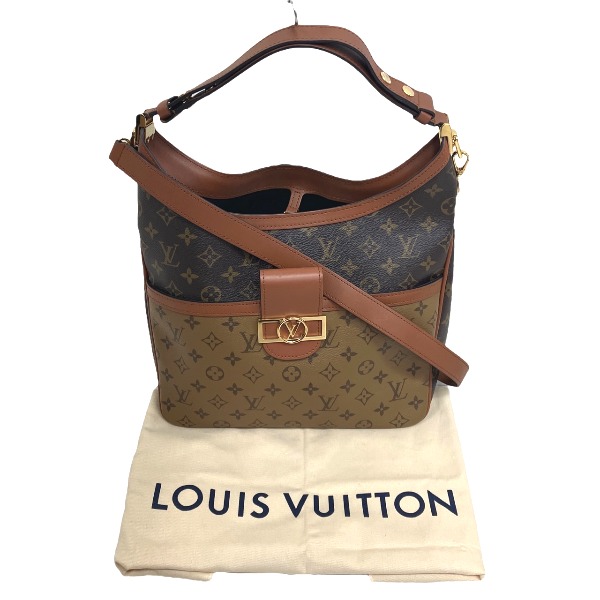 ルイヴィトン LOUIS VUITTON ショルダーバッグ ショルダーバッグ モノグラム・リバース ホーボードーフィーヌMM モノグラム帆布 M45195 赤銅色 LV 【SS】 【中古】