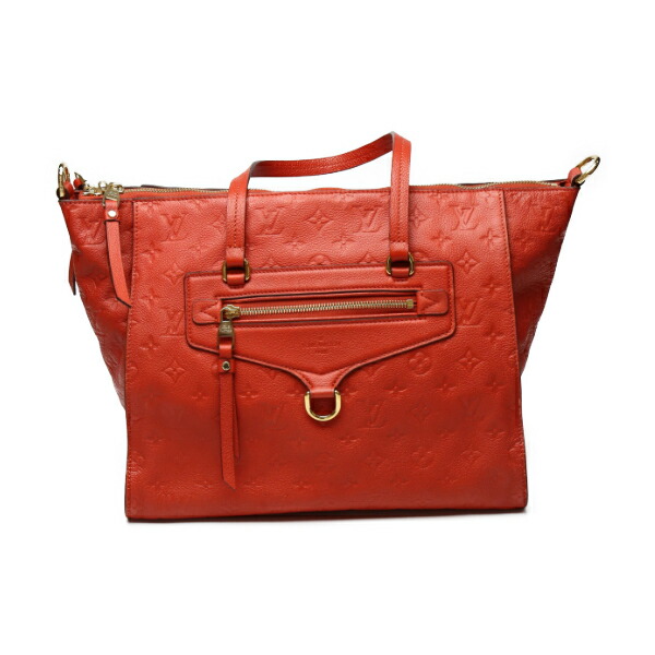 ルイヴィトン LOUIS VUITTON トートバッグ バスティーユＭＭ アン工業プラント モノグラム  モノグラムアンプラント M50048 赤いこと LV 【SS】 【中古】