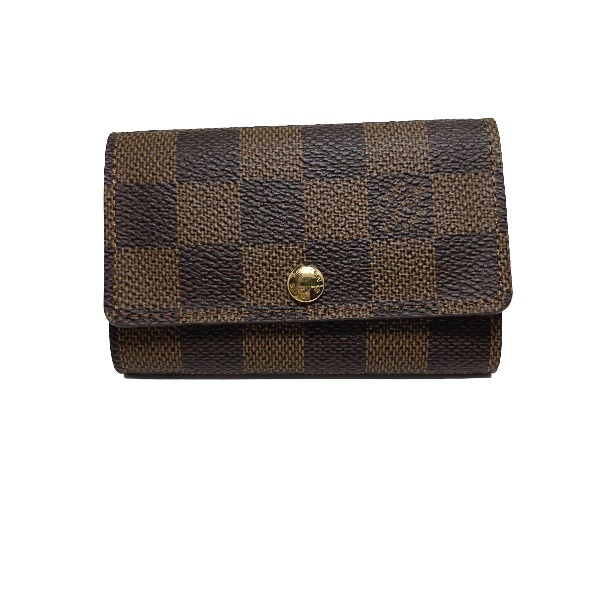 ルイヴィトン LOUIS VUITTON キーケース 6本用 ダミエ ミュルティクレ6 ダミエキャンバス N62630 ブラウン LV 【SS】 【中古】