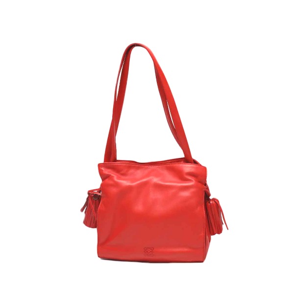 ロエベ LOEWE ショルダーバッグ 2WAY レザー タッセル レザー 380 82 E17 レッド 【SS】 【中古】|まつい質舗(福岡の質屋)