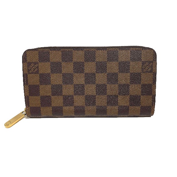 ルイヴィトン LOUIS VUITTON 長財布 ラウンドファスナー ダミエ ジッピーウォレット ダミエキャンバス N41661 ブラウン LV 【SS】 【中古】