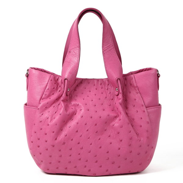 鴕鳥 ostrich トートバッグ ショルダーバッグ TOPチャック 2way御徒面子 鴕鳥 JNH-2750A rose さくら色 【SS】