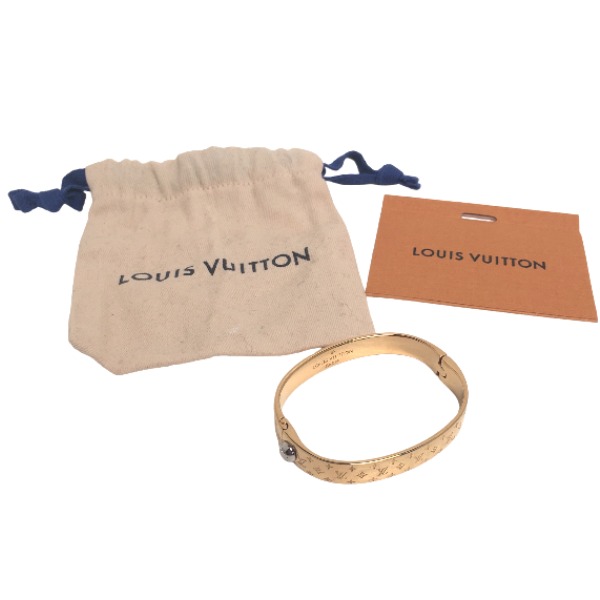 ルイヴィトン カフ ナノグラム バングル S ブレスレット LOUIS VUITTON ルイ ヴィトン カフ ナノグラム バングル