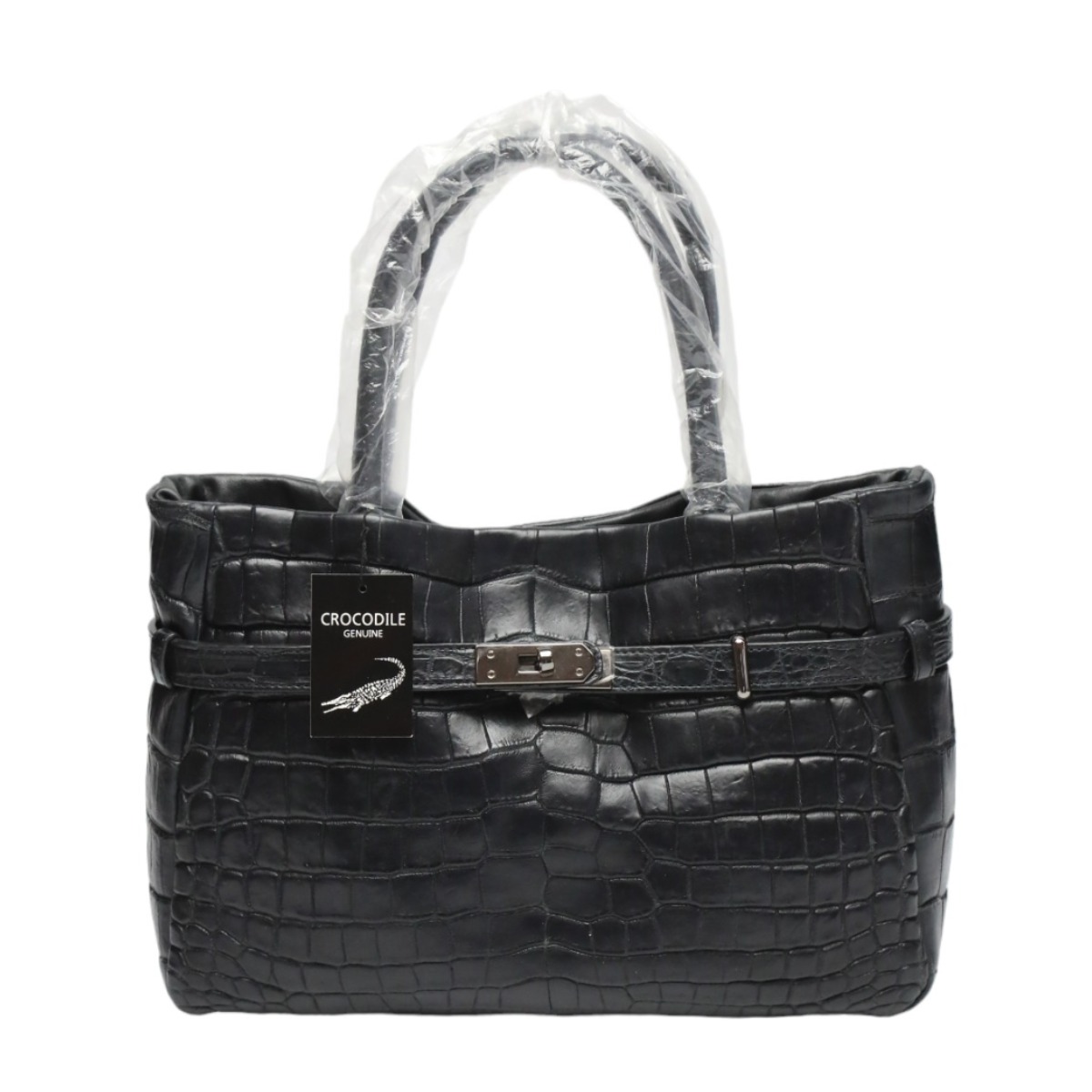 クロコダイル 4482 トートバッグ ブラック CROCODILE ユニセッックス