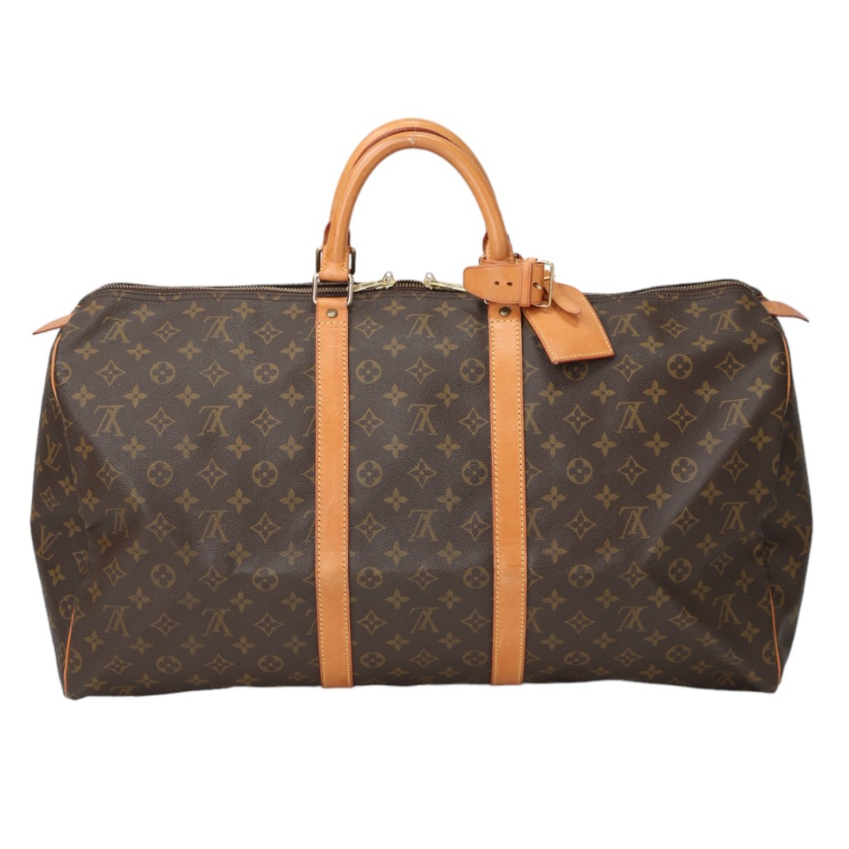 ルイヴィトン LOUIS VUITTON ボストンバッグ 旅するかばん モノグラム キーポル55 モノグラム帆布 M41424 赤銅色 LV 【SS】 【中古】