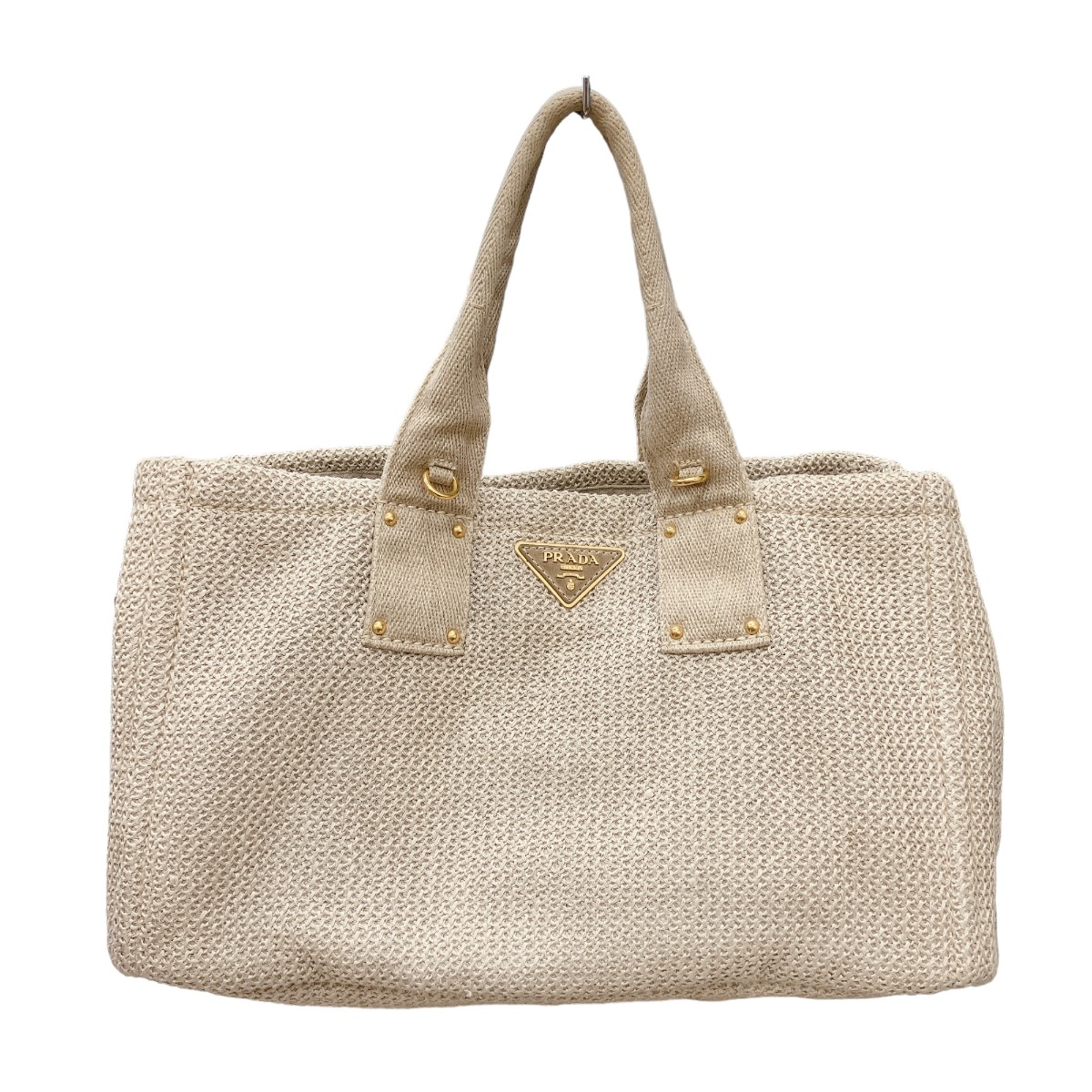 プラダ PRADA トートバッグ 2WAYバッグ キャンバス カナパトート キャンバス ベージュ 【SS】 【中古】|まつい質舗(福岡の質屋)