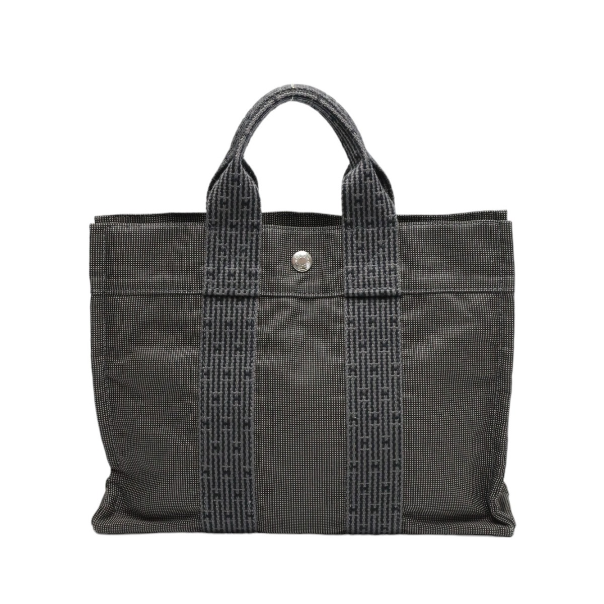 エルメス HERMES ハンドバック ハンドバック 叫びごえ生産ライン 帆布 薄墨色 【SS】 【中古】