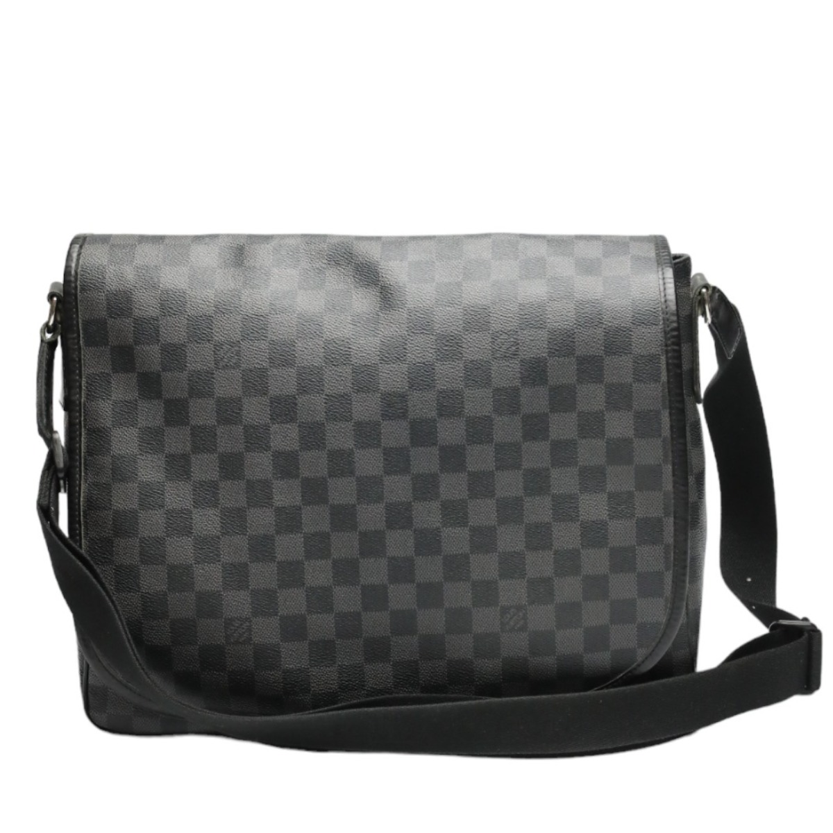 ルイヴィトン LOUIS VUITTON ショルダーバッグ ショルダーバッグ ダミエグラフィット ダニエルGM なめし革 N58033 黒いこと LV 【SS】 【中古】