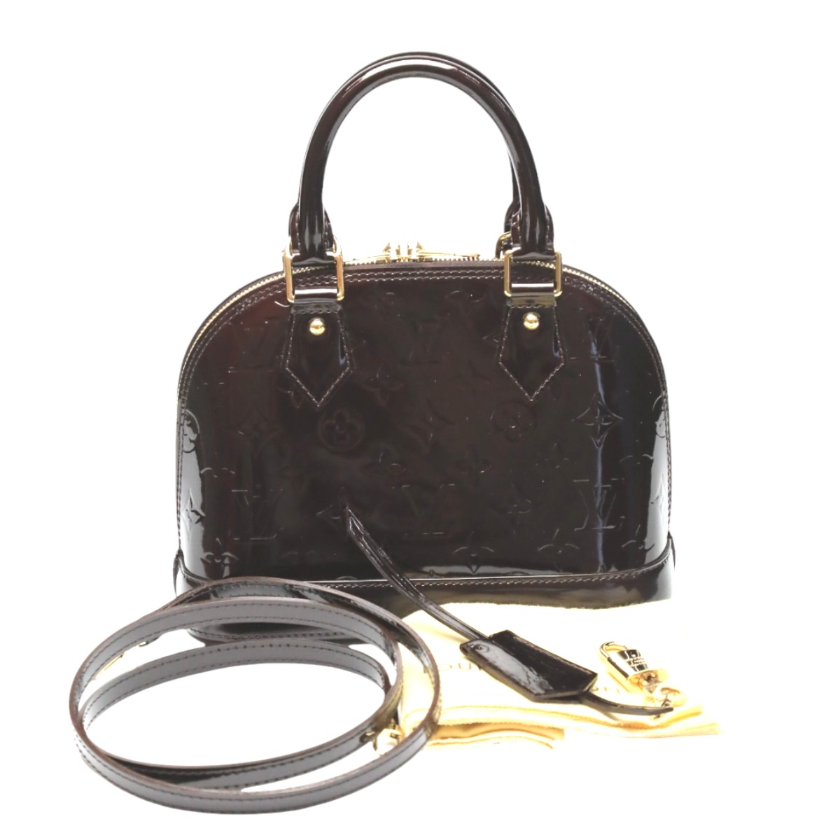 ルイヴィトン LOUIS VUITTON ハンドバック 2WAY御徒面子 モノグラム アルマBB モノグラムヴェルニ M91678 アマラント LV 【SS】 【中古】