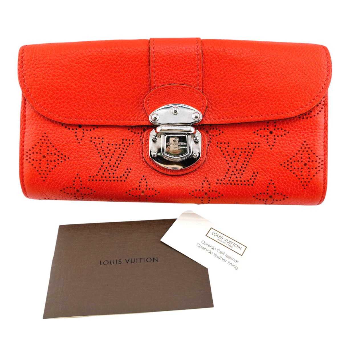 ルイヴィトン 長財布　赤　ポルトフォイユイリス　モノグラムマヒナ　M58161 楽天市場】【財布】LOUIS VUITTON ルイ ヴィトン モノグラム