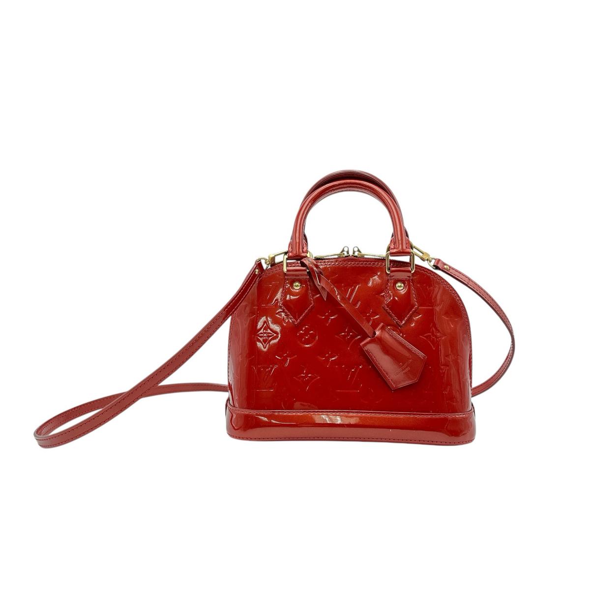 ルイヴィトン LOUIS VUITTON ハンドバック 2WAY御徒面子 モノグラム アルマBB モノグラムヴェルニ M90174 赤いこと LV 【SS】 【中古】