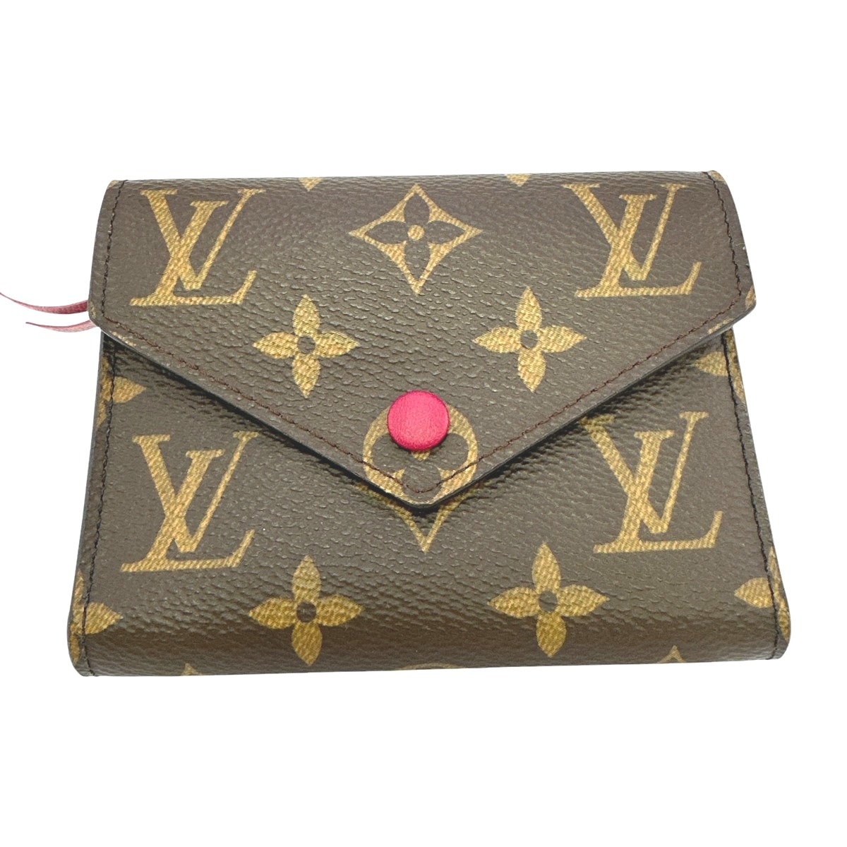 ルイヴィトン LOUIS VUITTON コインケース 歌留多容れもの付釣り銭入 モノグラム ポルトフォイユ・ヴィクトリーヌ モノグラム帆布 M41938 赤いこと LV 【SS】 【中古】