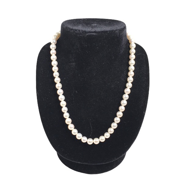 楽天市場】[返品OK]イリスパイラ 和真珠ネックレス TS22-N48 K18WG