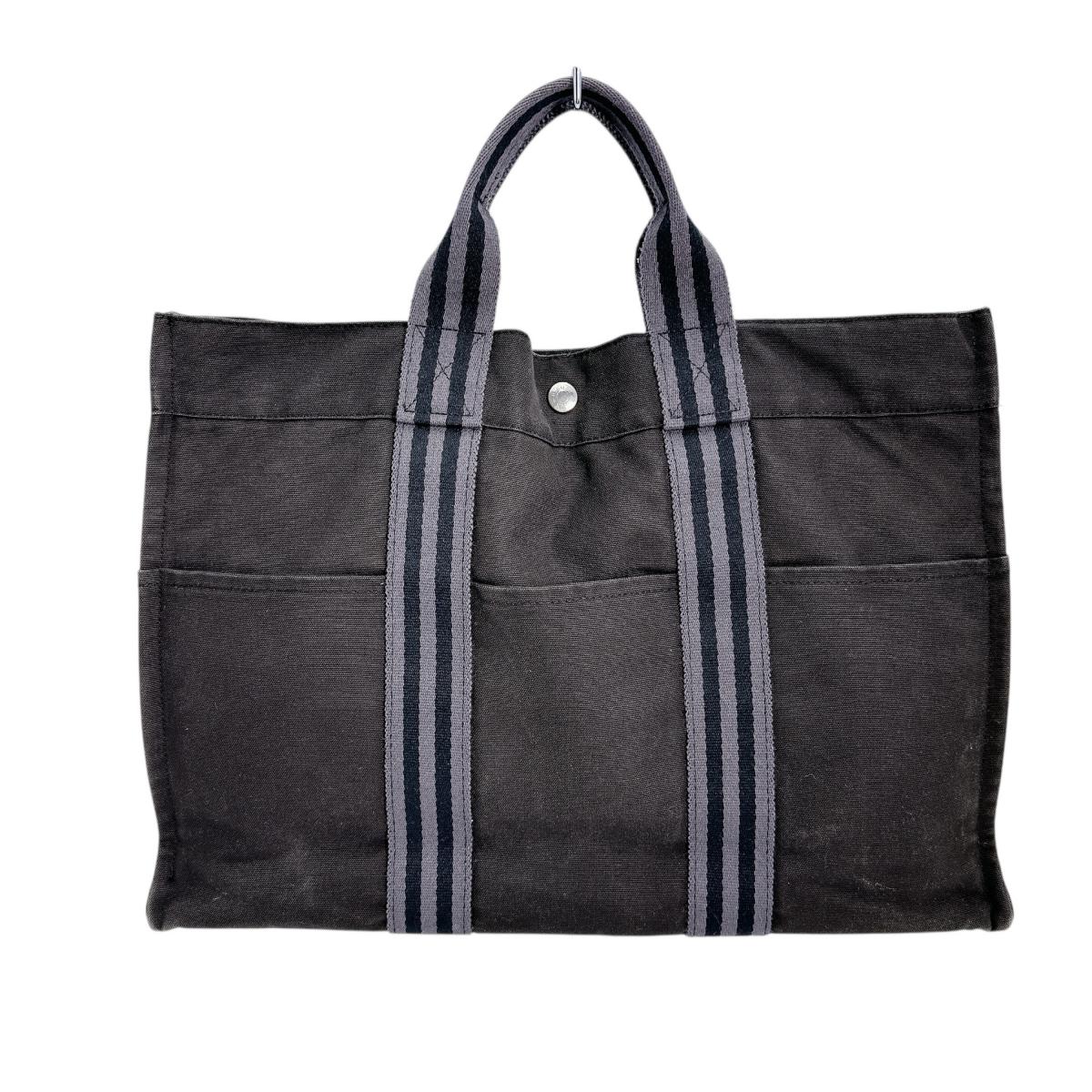 【美品】HERMES エルメス フールトゥMM トート 人気 ブラック×ボルドー 1120250307002-0-2.jpg