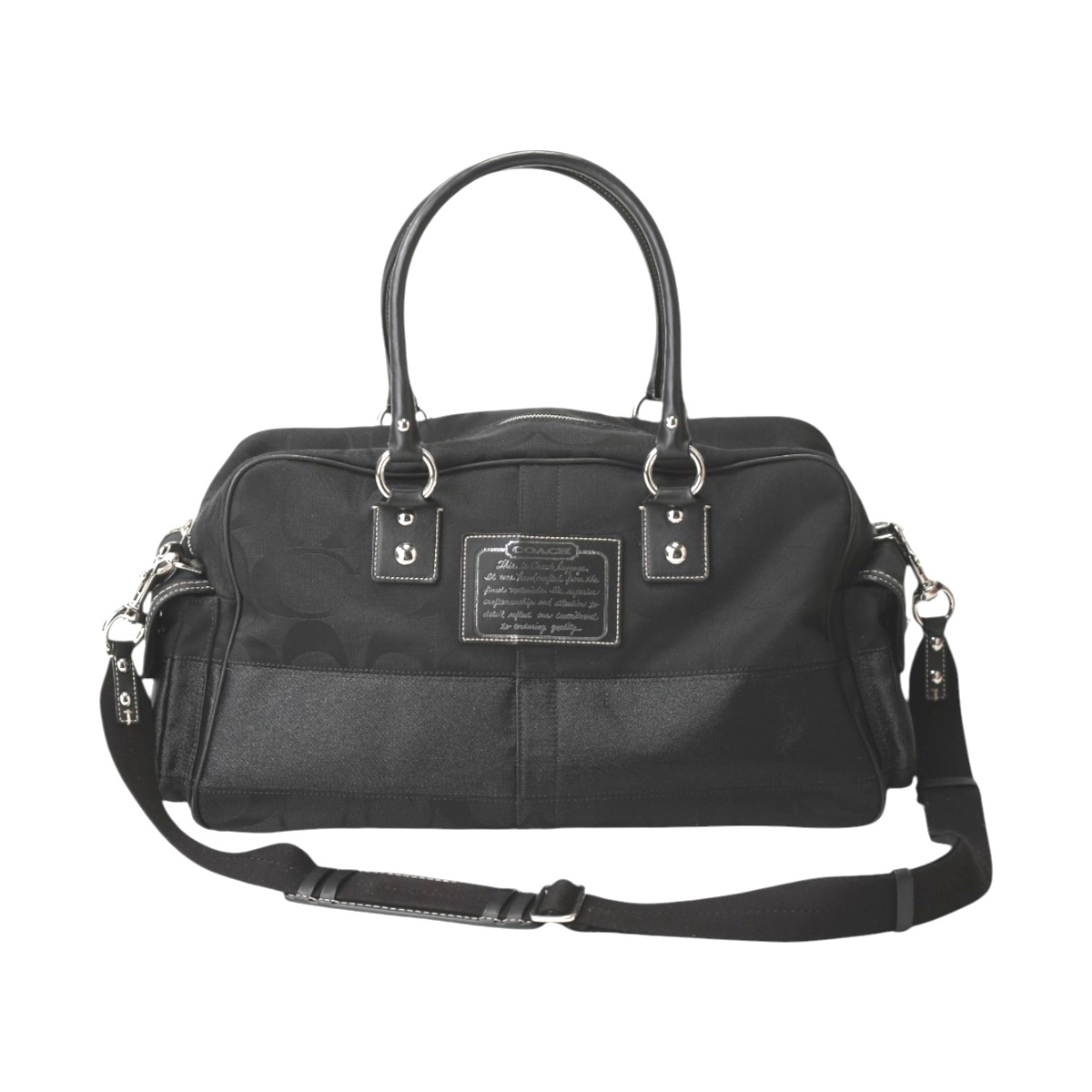【美品】COACH ヘリテージ 2way ボストンバッグ ショルダーバッグ 黒 楽天市場】COACH(コーチ) 2WAY ボストンバッグ ショルダー 5J03
