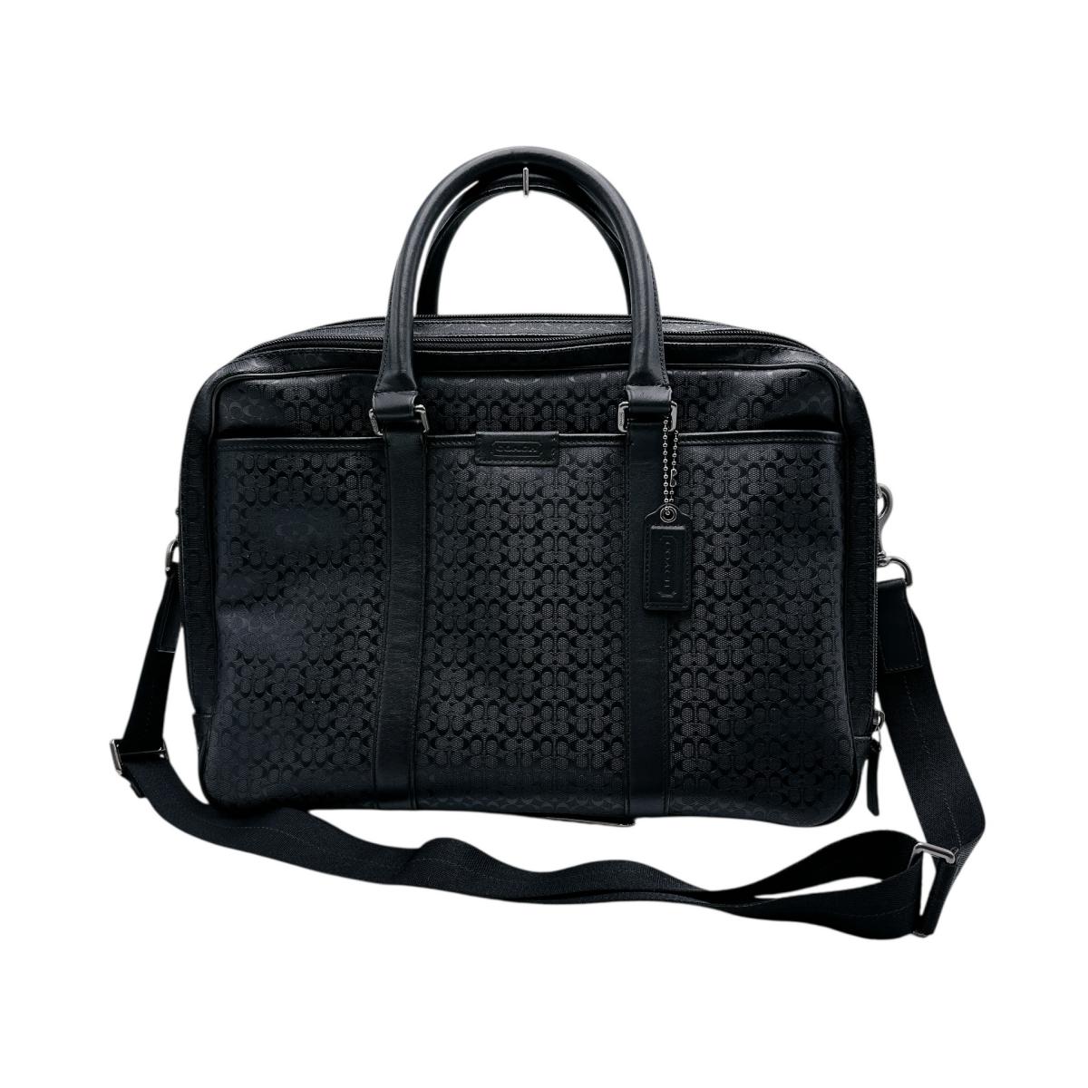 coach コーチ ビジネスバッグ レキシントン ブラック オールレザー 黒 楽天市場】USA製 オールドコーチ 本革 レザー 2WAY レザーバッグ