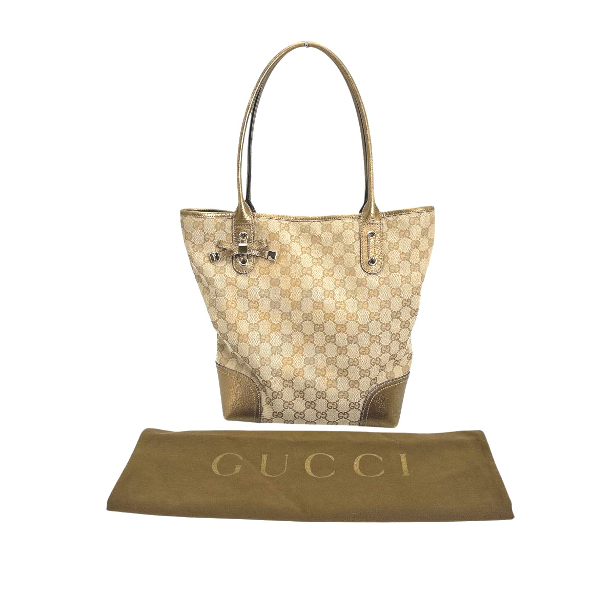 グッチ GUCCI トートバッグ ハンドバッグ キャンバス GGキャンバス 181779 ベージュ 【SS】 【中古】|まつい質舗(福岡の質屋)